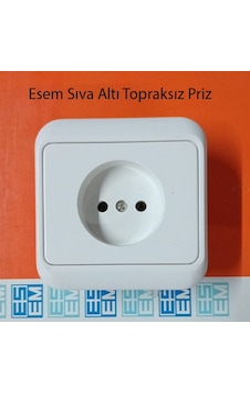 Esem Sıva Altı Topraksız Priz