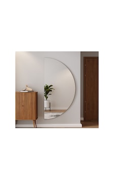 Ant Home Dekoratif D Model Duvar Aynası - Yatay & Dikey Kullanım - Yarımay Ayna - Şık Tasarım - Tam Boy Ayna Gümüş Ant Home Dekoratif D Model Duvar Aynası - Yatay & Dikey Kullanım - Yarımay Ayna - Şık Tasarım - Tam Boy Ayna Gümüş
