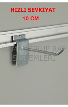 Uzmangrupraf Uzman Grup Raf Kanallı Pano Kancası-10 Cm Kanallı Pano Kancası Galvaniz