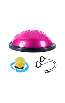Miyang Dikenli Masaj Nokta Bosu Ball, Denge Yarım Pilates & Yoga Topu Pembe Miyang Dikenli Masaj Nokta Bosu Ball, Denge Yarım Pilates & Yoga Topu Pembe