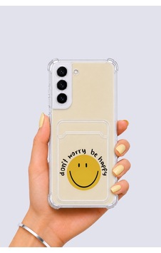 Hepsi Samsung Galaxy Uyumlu S22 Kartlıklı Gülücük Desenli Kılıf Najmaddin Çok Renkli Hepsi Samsung Galaxy Uyumlu S22 Kartlıklı Gülücük Desenli Kılıf Najmaddin Çok Renkli
