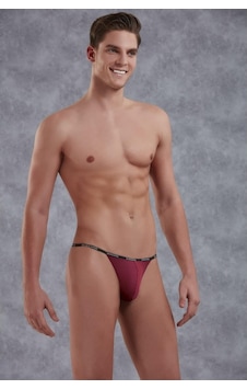 Doreanse 1330 Erkek Micro Modal Claret Red Tanga String Slip Doreanse 1330 Erkek Micro Modal Claret Red Tanga String Slip