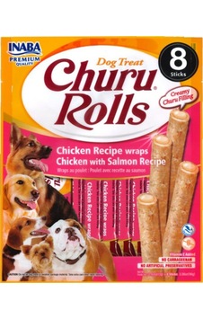 Inaba Inaba Churu Rolls Sticks Tavuk Sargılı Ve Somonlu Köpek Ödül Maması 8li 12 Gr