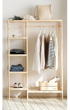 Ahşap Açık Gardırop 100 x 160 x 30 CM