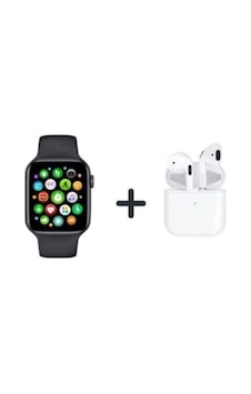 Smart Watch 5 Uyumlu Akıllı Saat Ve Pro 4 Kablosuz Bluetooth Kulaklık Mikrofonlu Smart Watch 5 Uyumlu Akıllı Saat Ve Pro 4 Kablosuz Bluetooth Kulaklık Mikrofonlu