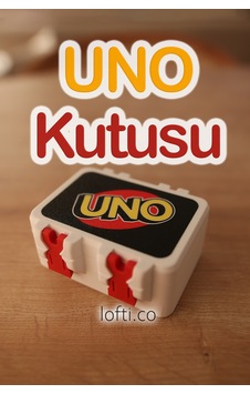 Uno Kart Oyunu Saklama Kutusu - Uno Kart Kutusu