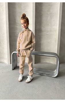 My Kids Wear Üç İplik Kapüşonlu Şardonlu Takım KREM My Kids Wear Üç İplik Kapüşonlu Şardonlu Takım KREM