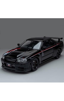 Hobbiez World Nissan Skyline Gt-r R34 Nismo Edition Siyah 1/24 Model Araba