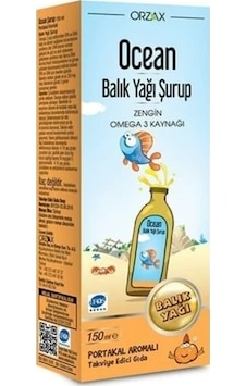 Ocean Balık Yağı Portakal Aromalı Şurup 150 Ml Ocean Balık Yağı Portakal Aromalı Şurup 150 Ml