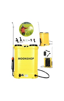 Moonshop Pro Japan Turbo 16 L Şarjlı Sırt Tipi İlaç Pompası Akülü Şarjlı İlaçlama Makinesi