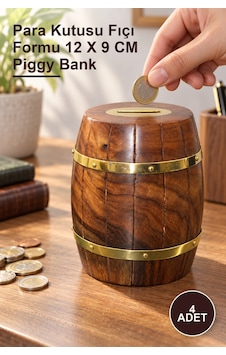 4 Adet Pirinç Fıçı Kumbara Para Kutusu Fıçı Formu 12 X 9 Cm Piggy Bank Bal 4 Adet Pirinç Fıçı Kumbara Para Kutusu Fıçı Formu 12 X 9 Cm Piggy Bank Bal