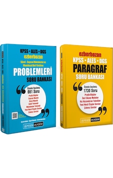 Pegem Yayınları Ezberbozan Paragraf ve Problemler Soru Bankası Seti 2 Kitap Pegem Yayınları Ezberbozan Paragraf ve Problemler Soru Bankası Seti 2 Kitap