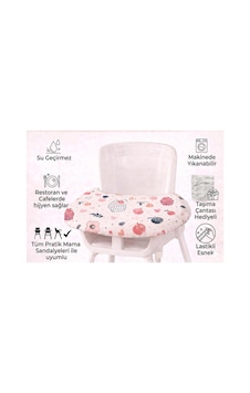 Safemom Mama Sandalyesi Örtüsü - Cupcake - Fusya Safemom Mama Sandalyesi Örtüsü - Cupcake - Fusya