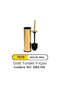 Dolumax Tuvalet Fırçası Gold Altın