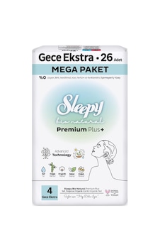 Bio Natural Premium Plus Mega Ekstra Gece Ped 26 Adet 1000'li Set Bio Natural Premium Plus Mega Ekstra Gece Ped 26 Adet 1000'li Set