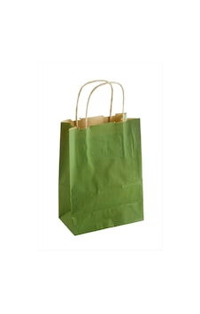 8x15x20 - 930 - Cm Kraft Büküm Saplı Kağıt Poşet 1 - Smglobal - Adet Yeşil 8x15x20 - 930 - Cm Kraft Büküm Saplı Kağıt Poşet 1 - Smglobal - Adet Yeşil