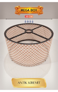 Antik Kiremit Lambader Başlığı 35 Cm Mega Boy 81ac5 Antik Kiremit Lambader Başlığı 35 Cm Mega Boy 81ac5