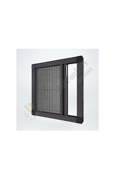 Akordeon Pileli Pilise Pencere Sineklik, Antrasit, 75 Cm İle 140 Cm Arası, Istenilen Ölçüde Akordeon Pileli Pilise Pencere Sineklik, Antrasit, 75 Cm İle 140 Cm Arası, Istenilen Ölçüde