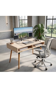 Mobenta Slot Desk: Masif Çalışma & Laptop Masası 2 Gözlü Depolama - 120x60 Bz Krem Mobenta Slot Desk: Masif Çalışma & Laptop Masası 2 Gözlü Depolama - 120x60 Bz Krem