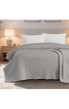 Maxstyle Çizgili Vizon Tek Kişilik Polar Battaniye Gri 150x220 Cm Renkli Maxstyle Çizgili Vizon Tek Kişilik Polar Battaniye Gri 150x220 Cm Renkli