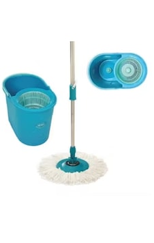 Üçpınar Döner Başlıklı Mikrofiber Otomatik Sıkmalı Temizlik Seti 360 Dönen Mop Paspas Ve Yıkama Kovası