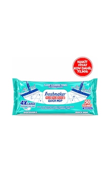 Freshmaker Klasik Mop Islak Havlu 50 Yaprak 4xl 20x34.5 Cm- 6'li Paket Tekli Freshmaker Klasik Mop Islak Havlu 50 Yaprak 4xl 20x34.5 Cm- 6'li Paket Tekli