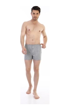 6 Adet Çift Kaplan Erkek Pamuklu Penye Boxer 805 Gri 6 Adet Çift Kaplan Erkek Pamuklu Penye Boxer 805 Gri