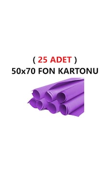 25 Adet 50x70 Cm Mor Renkli Fon Kartonu Rulo Canlı Renk Büyük Boy Anaokulu Kreş Okul 25 Adet 50x70 Cm Mor Renkli Fon Kartonu Rulo Canlı Renk Büyük Boy Anaokulu Kreş Okul