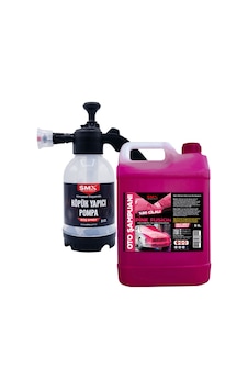 %90 Cilalı Pink Fusion Oto Şampuanı 5 Lt + 2 Lt Köpük Yapıcı Kimyasal Dayanımlı Pompa %90 Cilalı Pink Fusion Oto Şampuanı 5 Lt + 2 Lt Köpük Yapıcı Kimyasal Dayanımlı Pompa