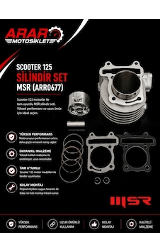 Scooter 125 Silindir Set Msr Arr0677 Scooter 125 Silindir Set Msr Arr0677