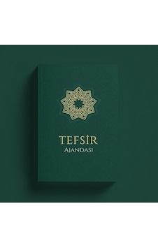 Tefsir Ajandası Karton Kapak - Yeşil Çok Renkli