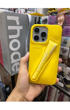 Apple iPhone 16 Plus Uyumlu Lip Case Ruj Bölmeli Rujlu Kılıf Lemontini Sarı Apple iPhone 16 Plus Uyumlu Lip Case Ruj Bölmeli Rujlu Kılıf Lemontini Sarı