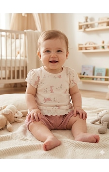 Babydoll 2li Takım Babyhi Pembe Babydoll 2li Takım Babyhi Pembe