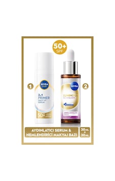 Sun Spf50 Primer Nemlendirici Makyaj Bazı 30ml Ve Luminous630 Skin Glow Aydınlatıcı Cilt Serum 30ml Sun Spf50 Primer Nemlendirici Makyaj Bazı 30ml Ve Luminous630 Skin Glow Aydınlatıcı Cilt Serum 30ml