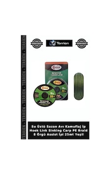Su Üstü Sazan Avı Kamuflaj İp Hook Link Sinking Carp Pe Braid 8 Örgü Assist İpi 25mt Yeşil 0.15 Lbs Su Üstü Sazan Avı Kamuflaj İp Hook Link Sinking Carp Pe Braid 8 Örgü Assist İpi 25mt Yeşil 0.15 Lbs