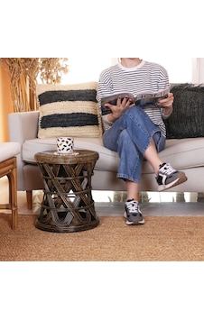 Şölen Rattan Sehpa&tabure 40x36 Cm. Kahverengi Şölen Rattan Sehpa&tabure 40x36 Cm. Kahverengi