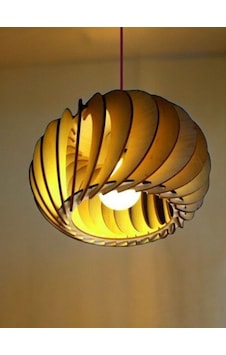 Lazer Kesim Ahşap Sarkıt Avize Çok Renkli
