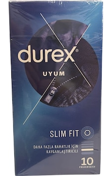 Durex Prezervatif Slim Fit Uyum 10'lu 5052197060980