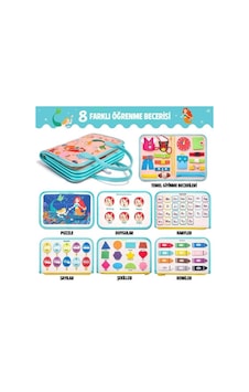 Montessori Aktiviteli Keçe Eğitim Kitabı 8 Sayfa Rbkds04 Montessori Aktiviteli Keçe Eğitim Kitabı 8 Sayfa Rbkds04