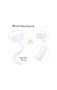 Mey İthalat Beyaz Peluş Kuyruk Şekil Verilebilir 70 Cm Mey İthalat Beyaz Peluş Kuyruk Şekil Verilebilir 70 Cm