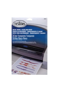 Testors 9203t Decal Paper Assortment 3 Clear 3 White