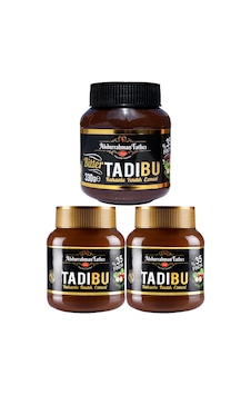 Abdurrahman Tatlıcı Tadıbu Bitterli Fındık Ezmesi + Kakaolu Fındık Ezmesi 3 x 330 G
