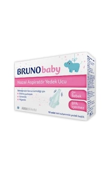Bruno Baby Nazal Aspiratör Yedek Uç 10'Lu Bruno Baby Nazal Aspiratör Yedek Uç 10'Lu