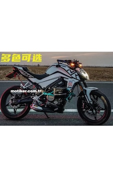 CF MOTO NK250 Beyaz Kaplama Siyah Sticker Etiket Modeli