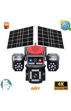 Avenir Av-s445 E-sim 4 Kameralı Aov Güneş Enerjili Kamera