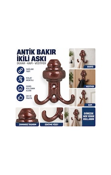 Dolap Askısı Bakır Renk Kahverengi - 922681868 Kahverengi