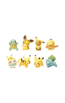Pika Pika 8 Adet Mini Figür - Pika Pika 8 Adet Mini Figür -