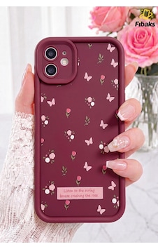 Fibaks iPhone 11 Uyumlu Kılıf Yumuşak Dokulu Kelebek Ve Gül Desenli Yumuşak Kamera Korumalı Silikon Kapak Fibaks iPhone 11 Uyumlu Kılıf Yumuşak Dokulu Kelebek Ve Gül Desenli Yumuşak Kamera Korumalı Silikon Kapak