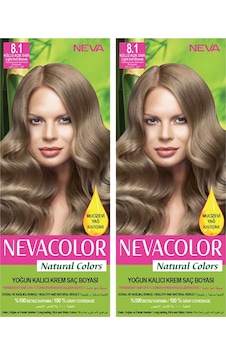 Neva Color Natural Color Saç Boyası 8.1 Küllü Açık Sarı 2'li Set Neva Color Natural Color Saç Boyası 8.1 Küllü Açık Sarı 2'li Set
