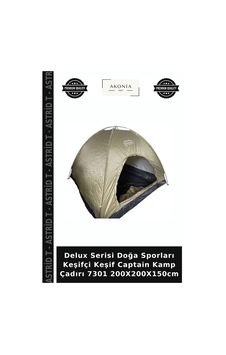 Delux Serisi Doğa Sporları Keşifçi Keşif Captain Kamp Çadırı 7301 200x200x150cm Standart Delux Serisi Doğa Sporları Keşifçi Keşif Captain Kamp Çadırı 7301 200x200x150cm Standart